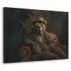 Beer - Bruin - Pak - Hoed Textielframe zwart klein -3d