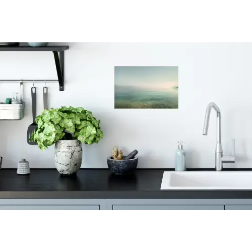 Zee - Horizon - Blauw - Mist Muursticker klein -keuken