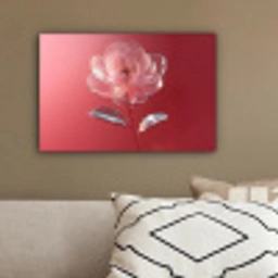 Sierlijk - Bloem - Roze - Glazen canvas 2cm klein -sfeer3