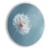 Paardenbloem - Wind - Blauw Akoestische PET Vilt - Rond klein -3d