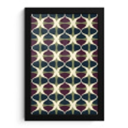 Abstract - Retro - Kleurrijk fotolijst zwart zonder passe partout klein 224 -3d