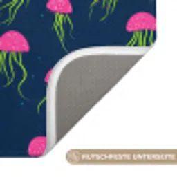 Kwallen - Diepzee - Neon Badmat klein 997 -USP_AntislipDE