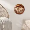 Wereldkaart - Koekjesdeeg - Warme baksfeer Wandcirkel plexiglas klein -sfeer5
