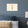Minimalistisch - Schepijs - Hoorntje - Beige poster papier klein -sfeer2