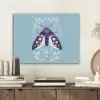 Bladeren - Wit - Vlinder - Insect PET vilt klein -sfeer1