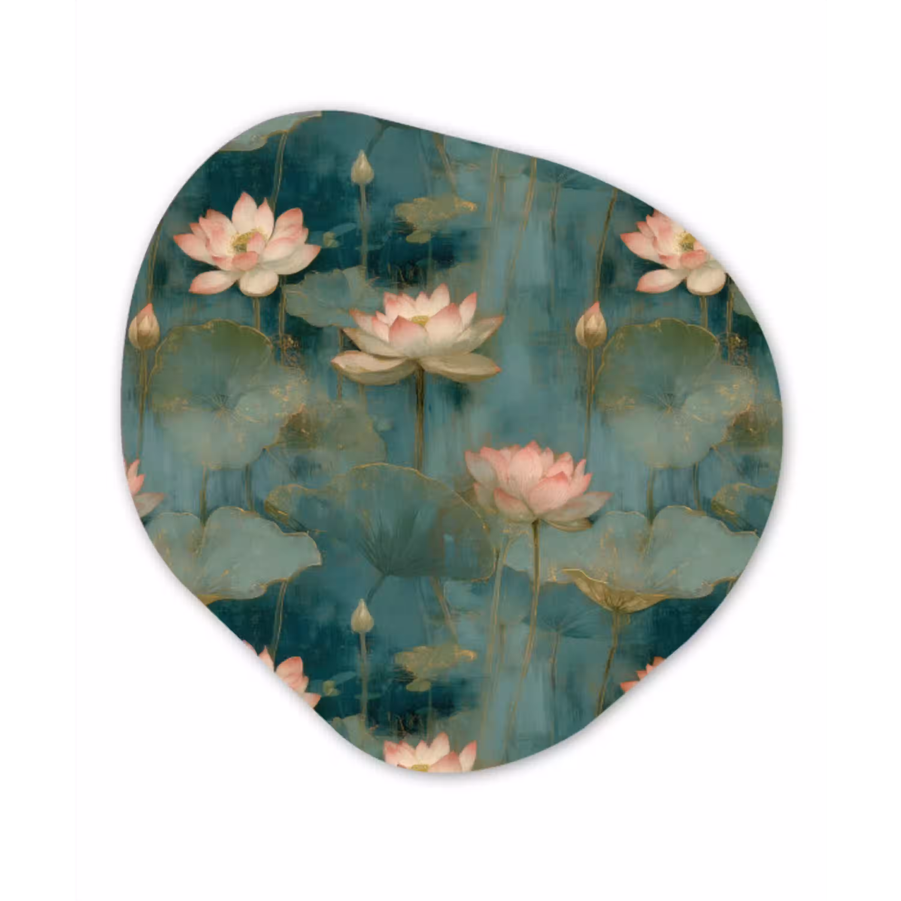 Botanisch - Bloemen - Roze Wandcirkel Organisch Forex 3mm klein 629 -3d