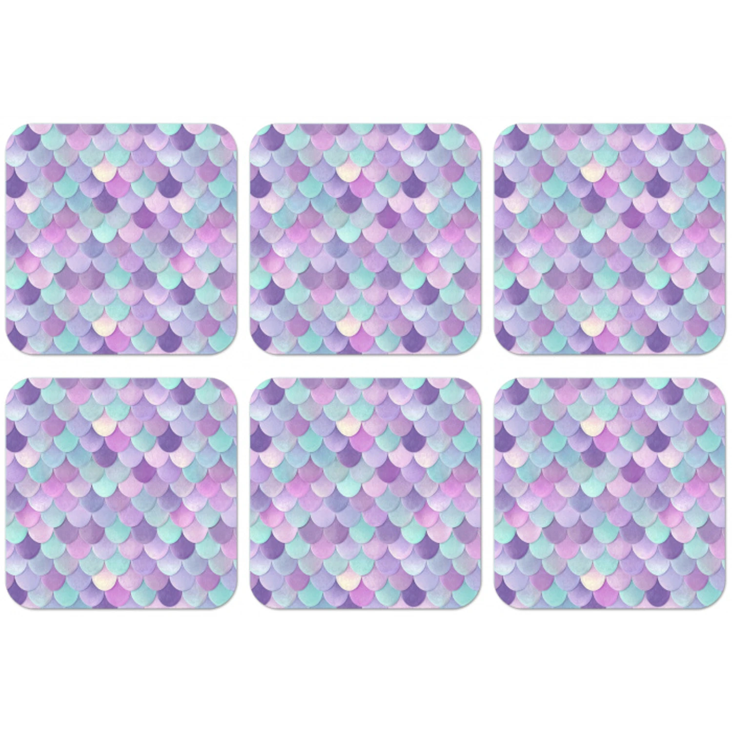 Dromerig - Zeemeermin - Pastel onderzetter kurk middel 366 -zkaufland3dotto