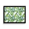 Inductie beschermer - Tropical - Bladeren - Jungle - Inductie mat fotolijst zwart zonder passe partout klein -3d