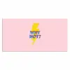 Why not - Bliksem - Roze Muismat XXL klein -3d_leeg