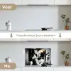 Marmerlook - Meisje met de parel - Sigaretten - Toilet - Goud - Kunst - Oude meesters keuken achterwand spatscherm klein -voor_na_NL