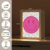 Smiley - Roze - Stippen Light Box met kabel (Kinderlampje) klein -USP_NL