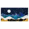 Nacht - Goud - Marmer - Abstract - Landschap - Berg Muismat XXL klein -3d_leeg