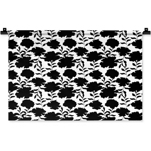 Bloemen -  Patroon - Decoratief Wandkleed katoen klein 269 -zz3d