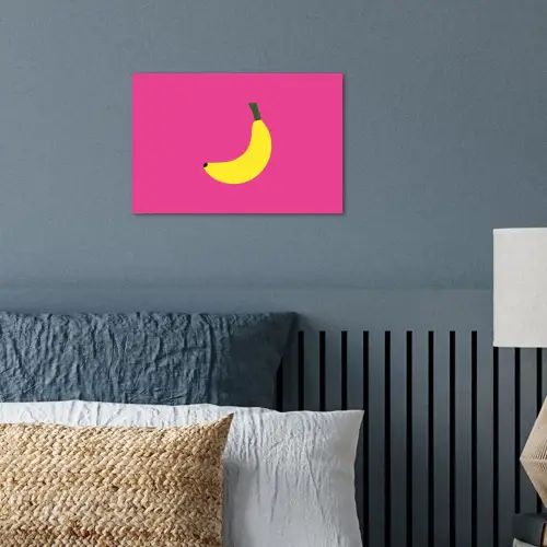 Banaan - Geel - Fruit poster papier klein -sfeer2
