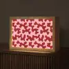 Modern - Abstract - Rood Light Box met kabel (Tafellamp) klein 924 -z3d_website