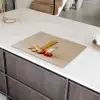 Spaghetti - Melk - Tomaten - Eieren - Brood Inductie beschermer vinyl 3mm klein -sfeer8