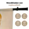 Cirkels - Geel - Minimalistisch Wandkleed katoen klein -sfeer2