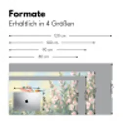 Kolibrie - Illustratie - Kleurrijk Muismat XXL klein -ysfeer5_duits