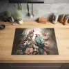 Papegaaien - Vogels - Natuur - Bloemen Inductie beschermer vinyl 3mm groot -sfeer5