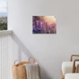 Lavendelbloemen - Paars - Zonlicht tuinposter los doek klein -sfeer8
