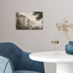 Zee - Villa - Beige poster papier klein -sfeer3