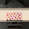 Snoep - Patroon - Rood - Oranje keuken achterwand spatscherm klein -sfeer1