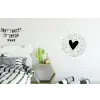Hartje - Design - Wit Wandcirkel aluminium klein -kinderkamer
