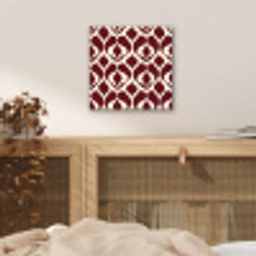 Rood - Druppelpatroon - Grafisch aluminium wit klein 46 -sfeer3