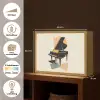 Vleugel - Zwart - Abstract - Illustratie Light Box met batterij (Wandlamp) middel -USP_websiteoverzichtNL