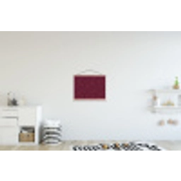 Bladeren - Patroon - Paars textielposter latten blank klein 122 -kinderkamer