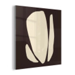 Kunst - Modern - Bruin - Abstract plexiglas 5mm klein -z3d
