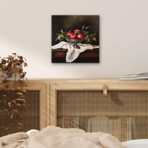Granaatappels - Klassiek - Vintage aluminium wit klein -sfeer3
