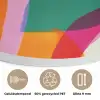 Vormen - Golvend - Abstract - Felroze Akoestische PET Vilt - Rond klein -closeup_NL