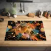 Explosie - Verfstructuur - Goud - Abstract Inductie beschermer vinyl 3mm klein -sfeer5