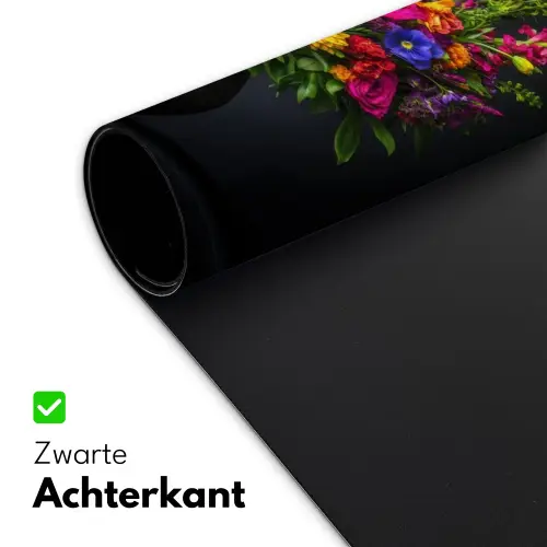 Felgekleurd - Bloemen - Vaas Muismat XXL klein -sfeer2
