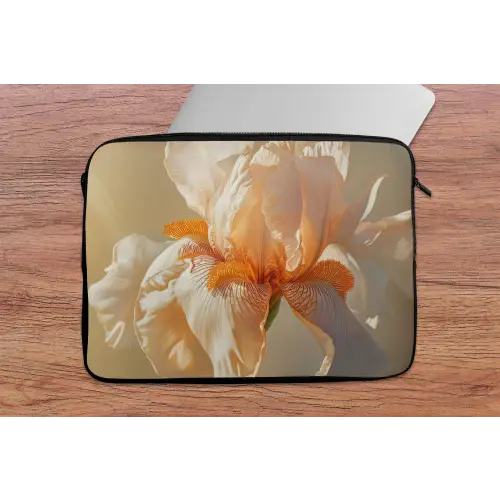 Close up - Oranje - Iris laptophoes neopreen klein -tafel