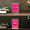 Banaan - Zebraprint - Roze Light Box met kabel (Tafellamp) klein -sfeer3