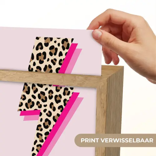 Stippen - Roze - Bliksem Light Box met kabel (Kinderlampje) klein -USP_websiteprintNL