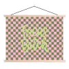 Focus - Vakken - Roze textielposter latten blank klein -3d