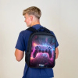 Game - Controller - Neon Rugzak - Zwart middel -sfeer8