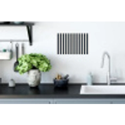 Verticale strepen - Blauw - Crème Muursticker klein 286 -keuken
