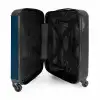 Abstract - Donkerblauw gridpatroon NBS - Handbagage koffer - Kinderen Unisex middel -binnenkant