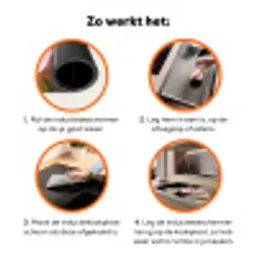 Zachte Roze Orchideeënfluistering Inductie beschermer vinyl 3mm klein -zzzzzzz-td-werking