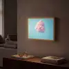 Suikerspin - Zoet - Snoep Light Box met batterij (Wandlamp) middel -sfeer1