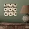 Donuts - Chocolade - Wit - Beige aluminium wit klein -sfeer2