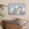Witte koepels - Helderblauwe lucht - Gouden ornamenten canvas 2cm klein -sfeer1