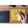 Cheetah - Illustratie - Geel muismat rubber klein -toetsenbord