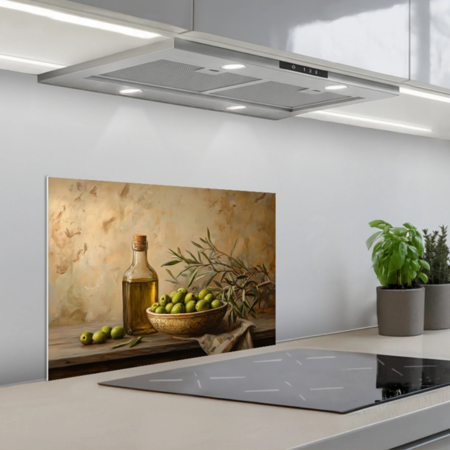 Olijven - Stilleven - Vintage keuken achterwand spatscherm klein -3d_schuin