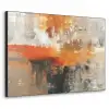 Verf - Patroon - Modern - Kunst Textielframe zwart klein -3d
