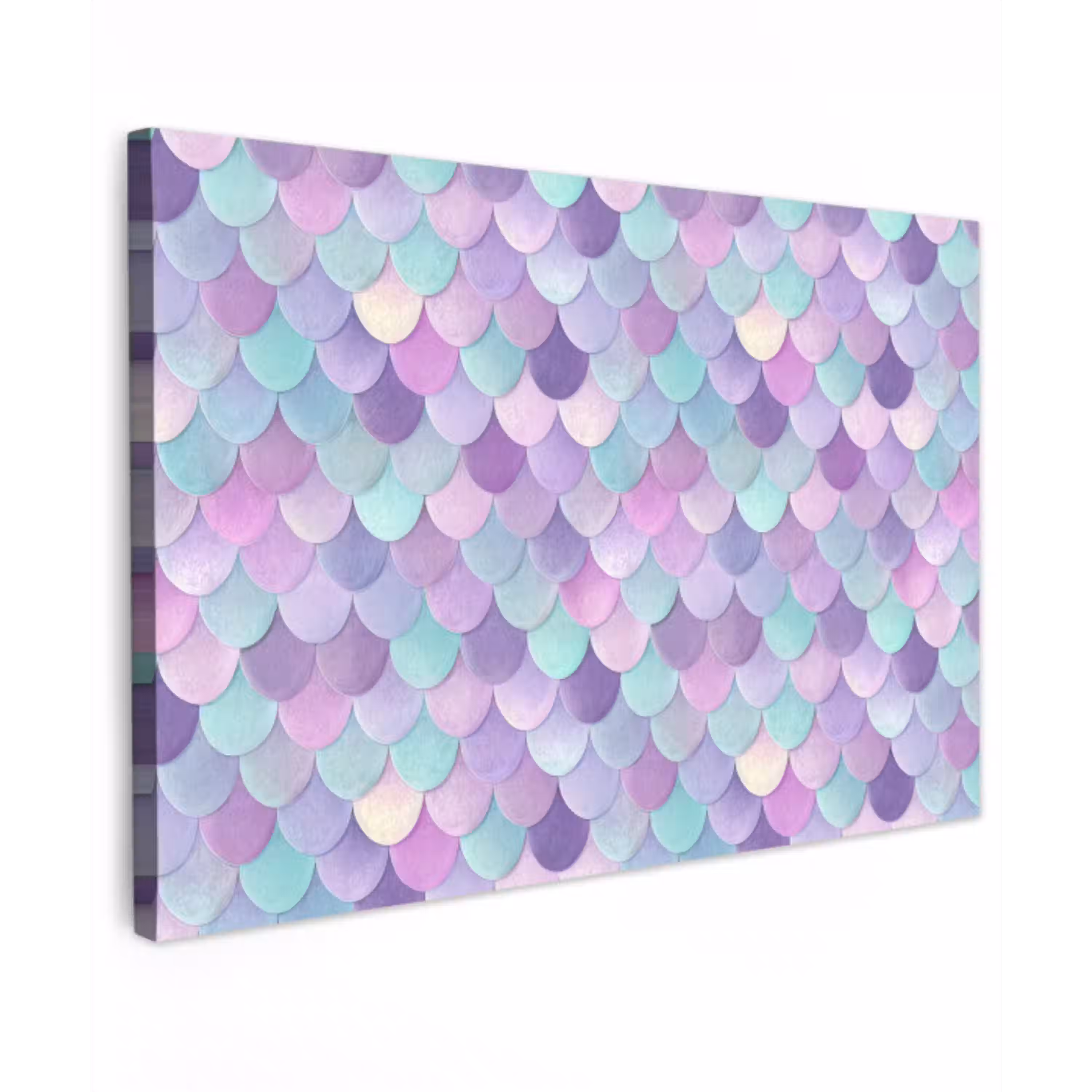 Dromerig - Zeemeermin - Pastel Tuinposter op houten frame 2 cm dik klein 845 -3d